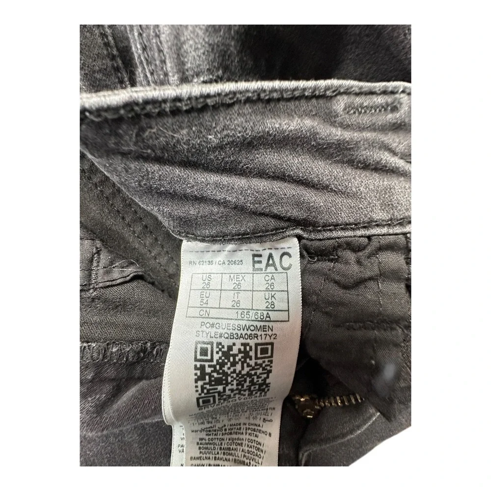 GUESS‎ Women Jeans Black High Rise Skinny Fit Size 26 Casual Style