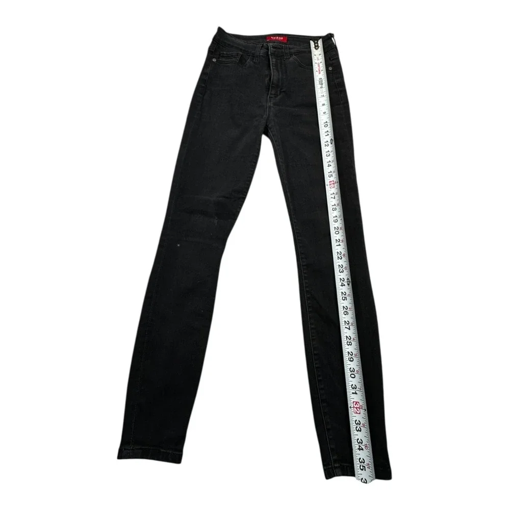 GUESS‎ Women Jeans Black High Rise Skinny Fit Size 26 Casual Style