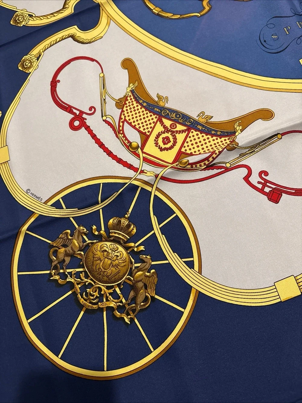 Hermes Paris 100% Silk Scarf