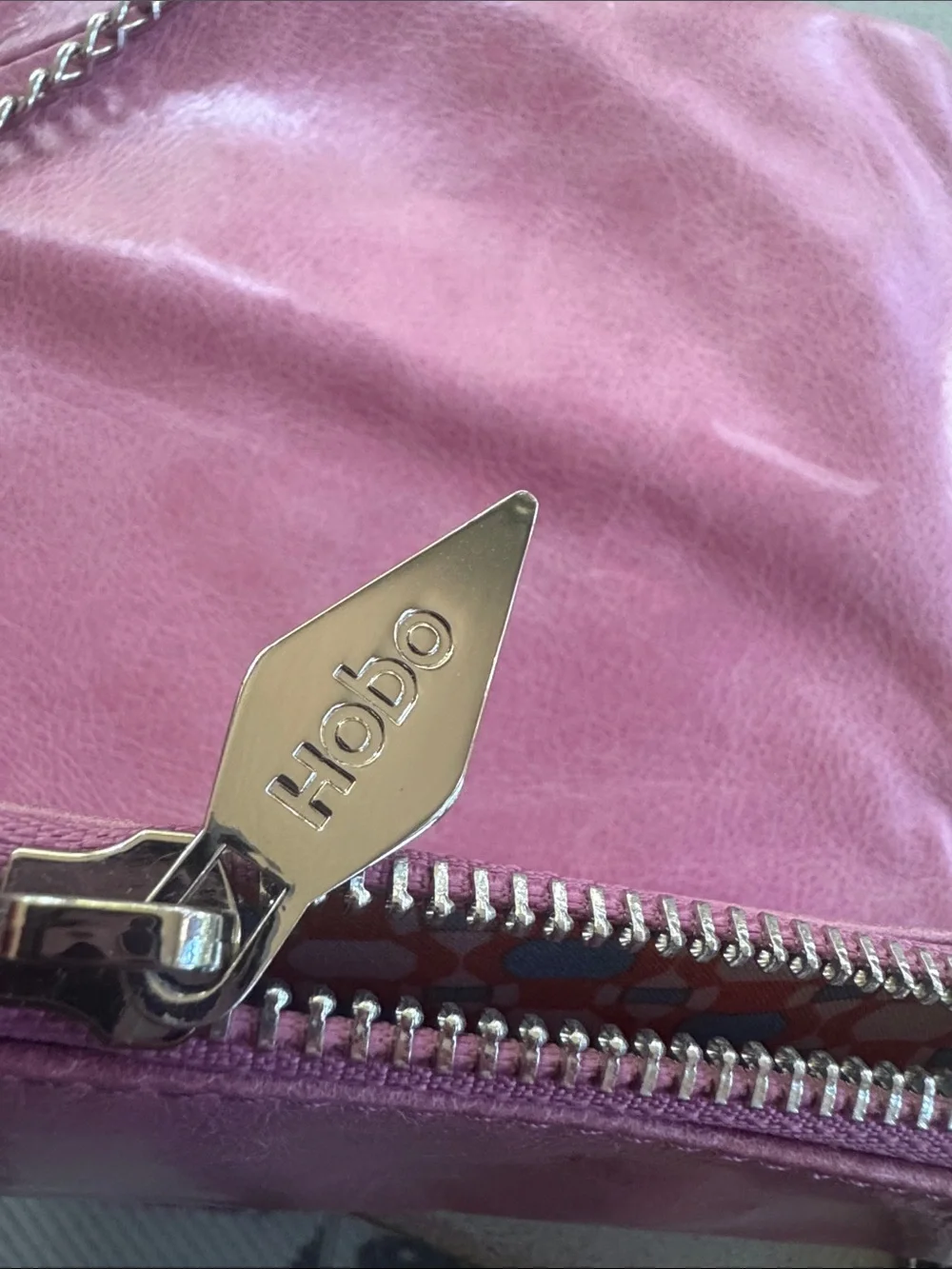 HOBO INTERNATIONAL HANDBAG JESSA LARGE LEATHER ENVELOPE CLUTCH BAG $158 LILAC