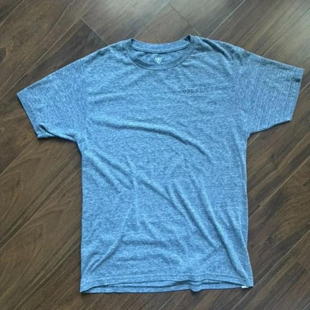 Vissla S grey heather short sleeve tee shirt