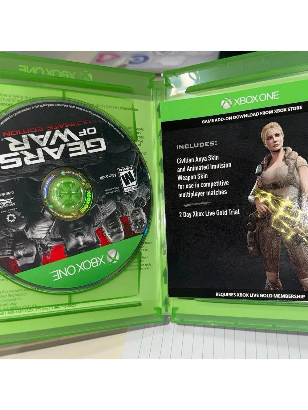 Gears of War Ultimate Edition for Xbox One Microsoft CIB