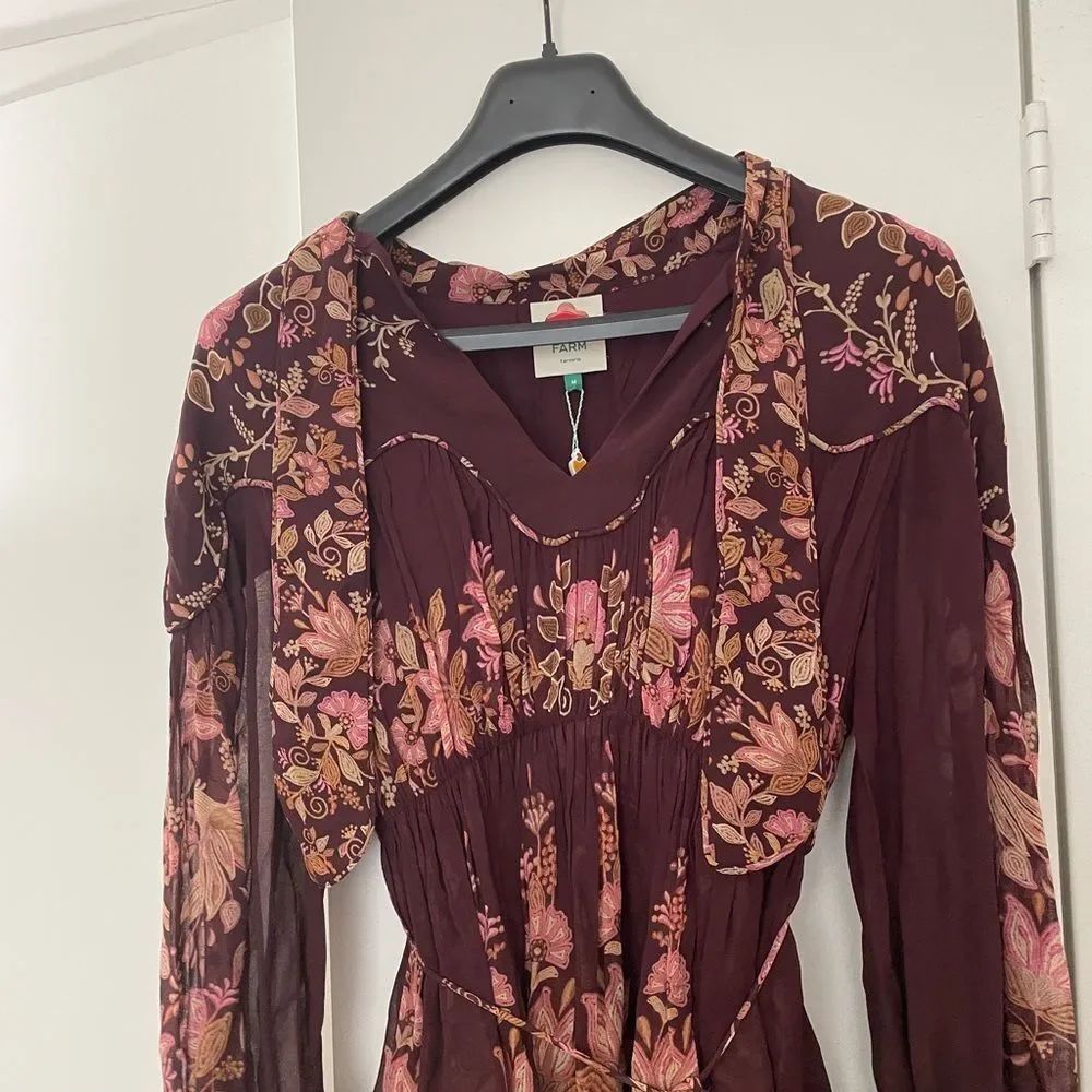 NWT Farm Rio Bella Mini Dress Women Size M(MSRP$260)