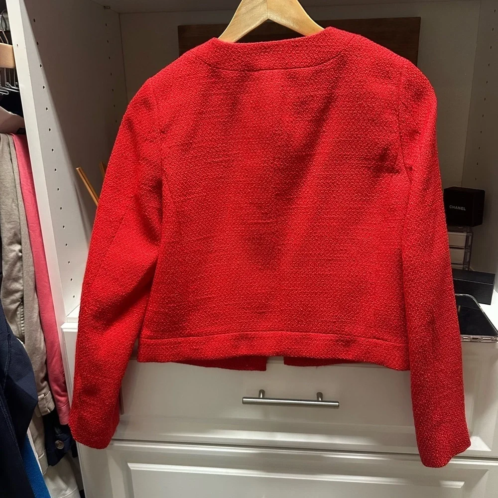 J. Crew Tweed lady jacket with jeweled buttons
