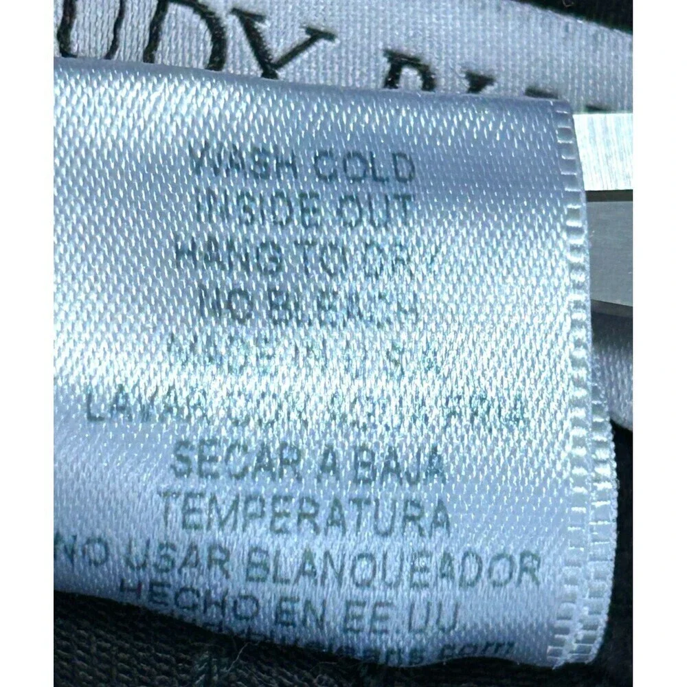 Judy Blue Jeans Womens Sz 7 Black Super Flare High Rise Dark Wash Raw Hem 1083U4