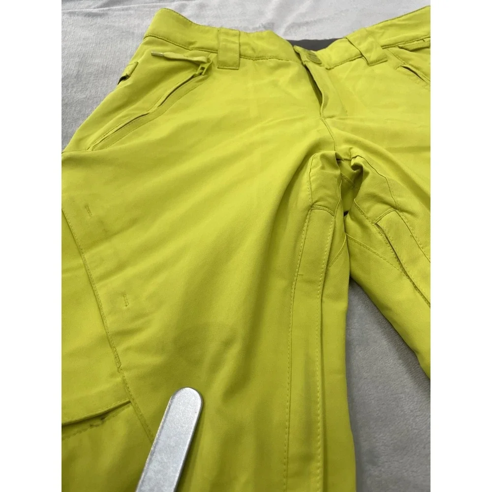 DC Snowboard Ski Pants Youth L Yellow 10K Waterproof Insulated