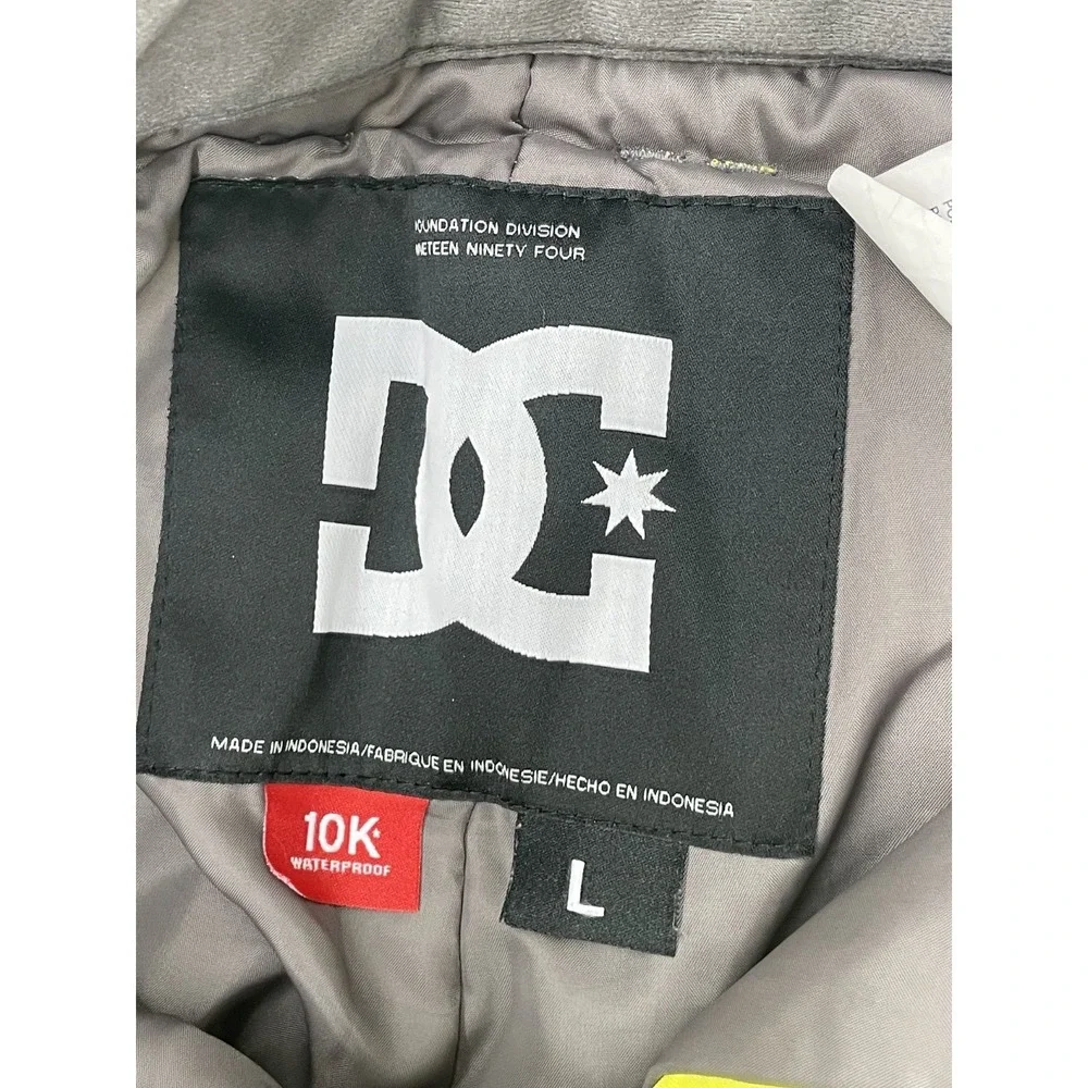 DC Snowboard Ski Pants Youth L Yellow 10K Waterproof Insulated