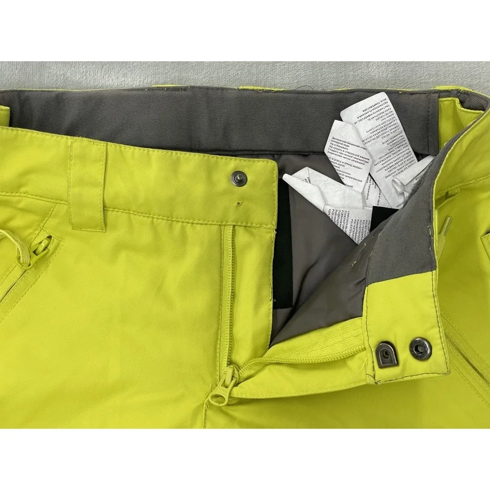 DC Snowboard Ski Pants Youth L Yellow 10K Waterproof Insulated