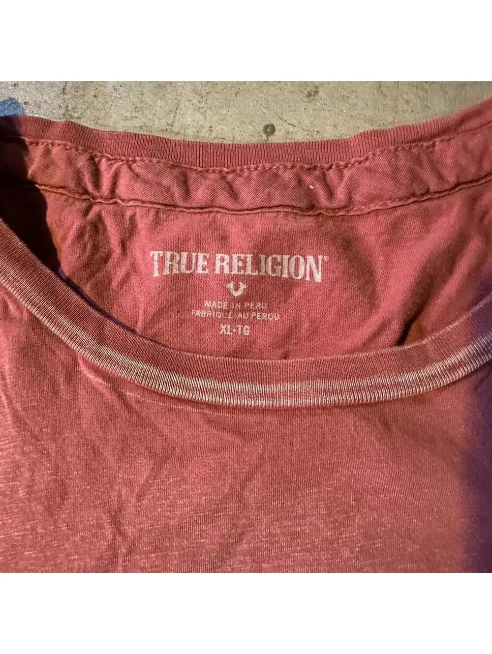 True Religion shirt lightweight tag