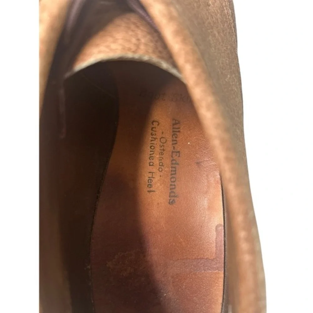 Allen Edmonds Ostendo Combo Chukka Ankle Shoes Men's 10 2A Tan Brown Leather‎