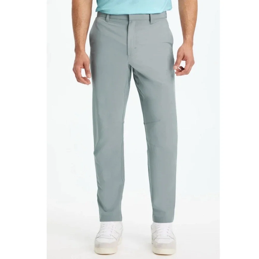 Fabletics The Only Pants Mens Size‎ Small Chino Shadow Gray Stretch Pockets