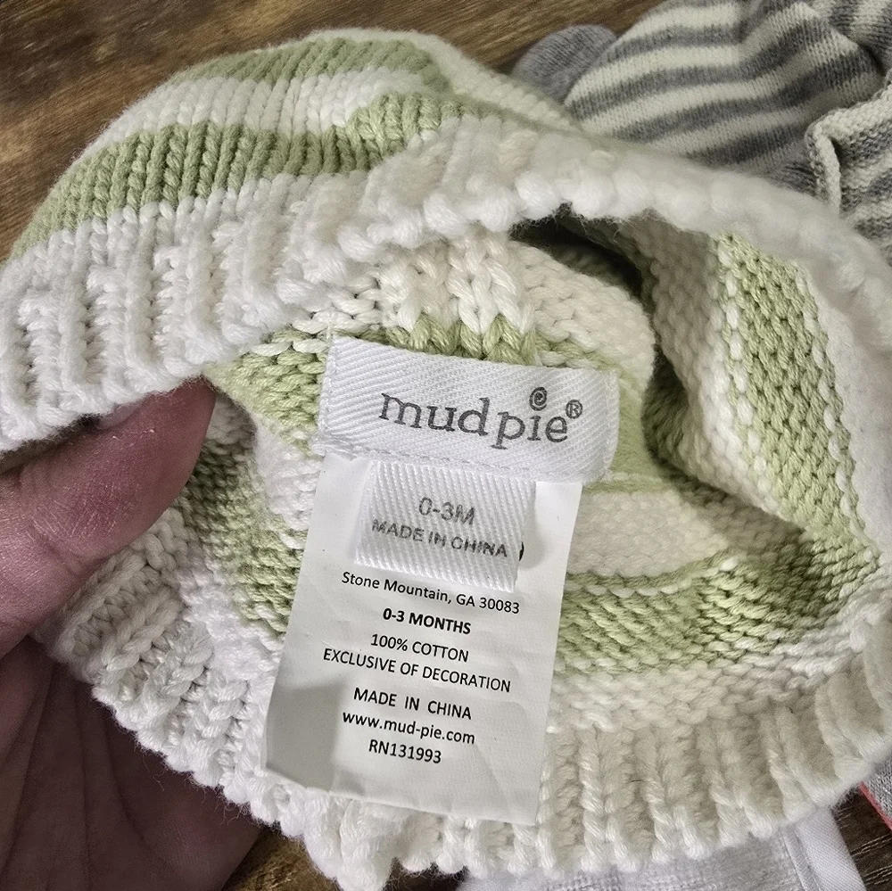 Baby boys lot of 9, hats, bibs and bow ties