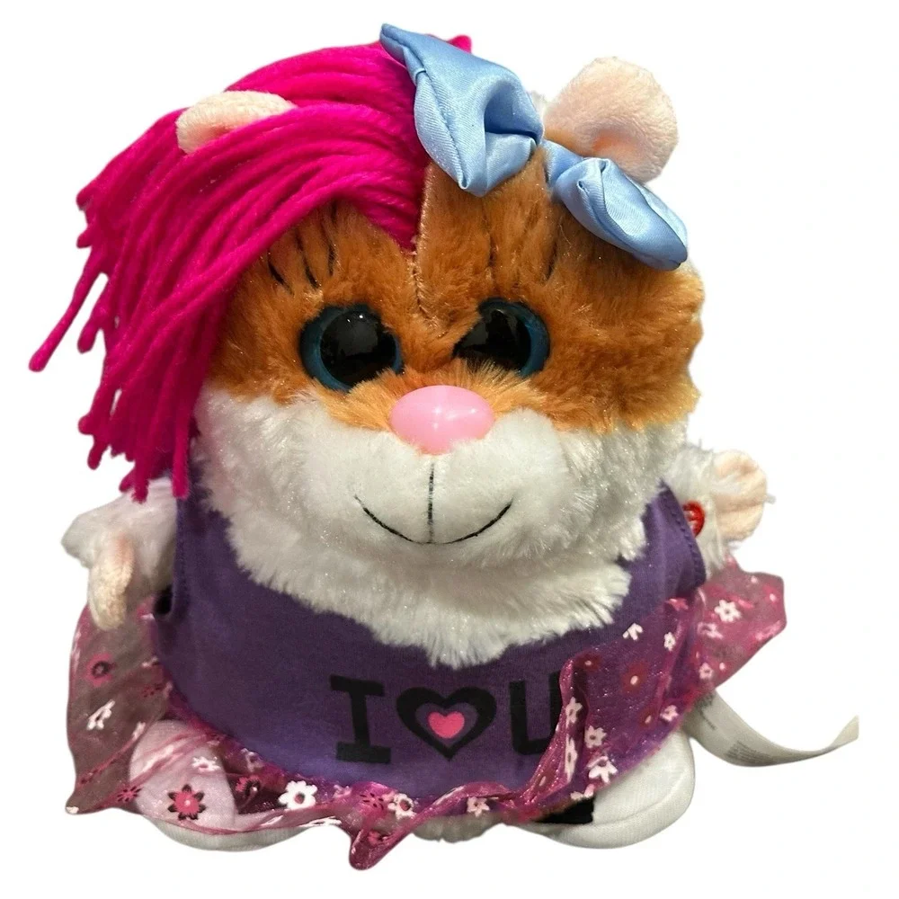 RARE Gemmy Singing Hamster Girl Call‎ Me Maybe Plush Song READ