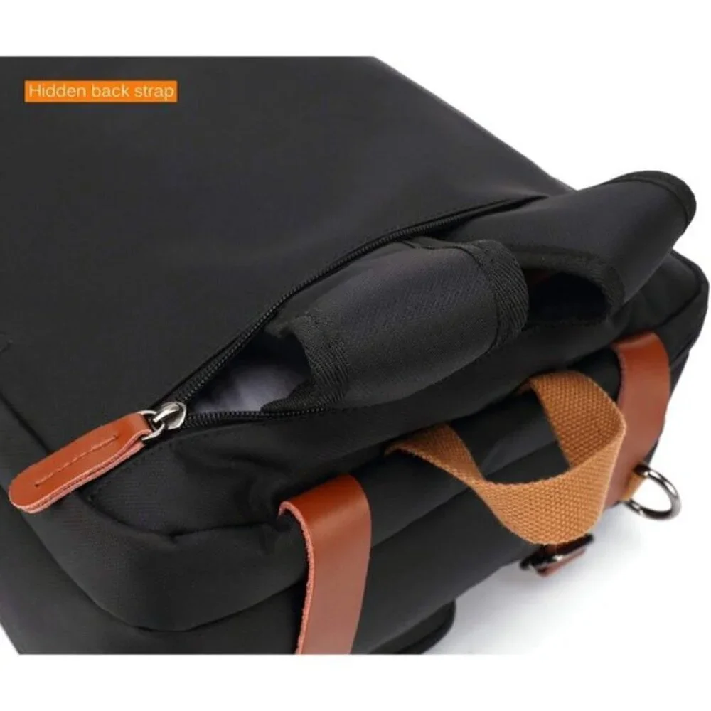 Convertible Backpack Messenger Shoulder Bag Laptop Case Handbag Business 17.3 in