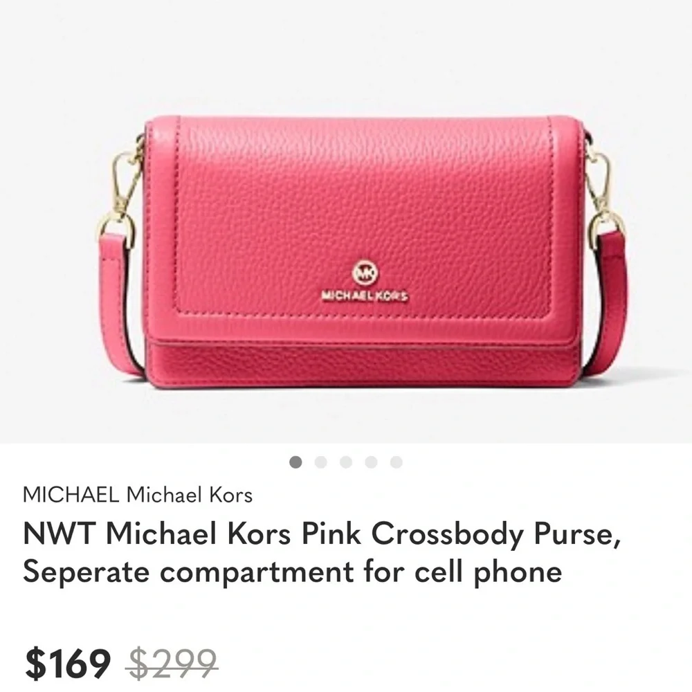 Michael Kors Fuchsia Crossbody Bag one size