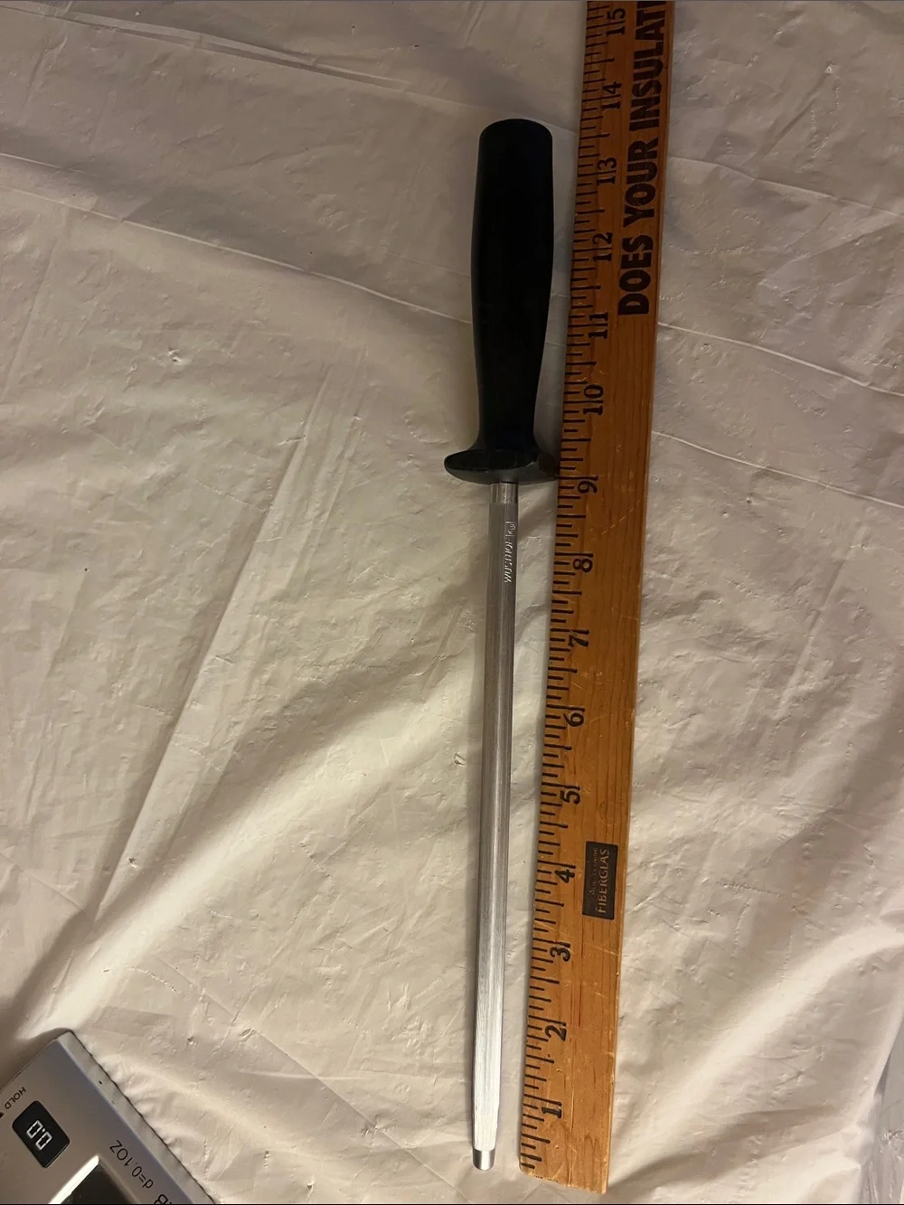 Black and Silver Knife Sharpening Steel - WÜSTHOF 9