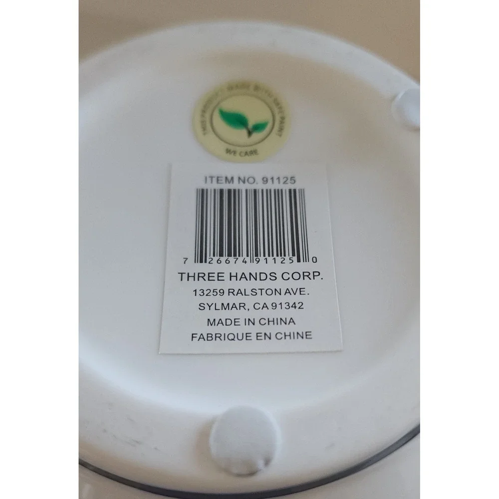Nordic Design Ceramic Black & White‎ Hand Painted Vase Or Urn