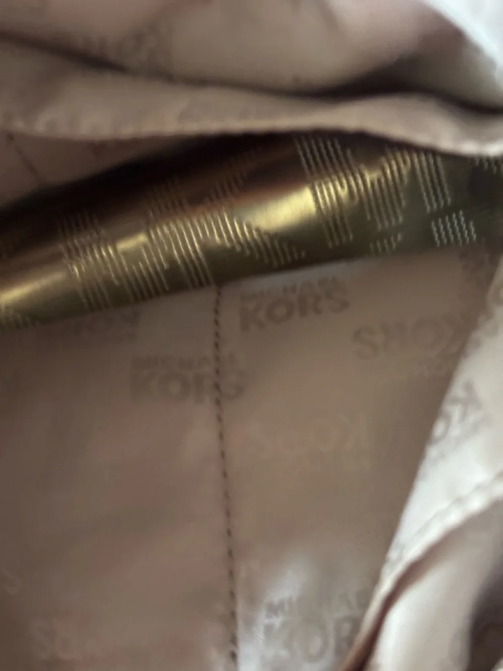 Michael Kors metallic gold