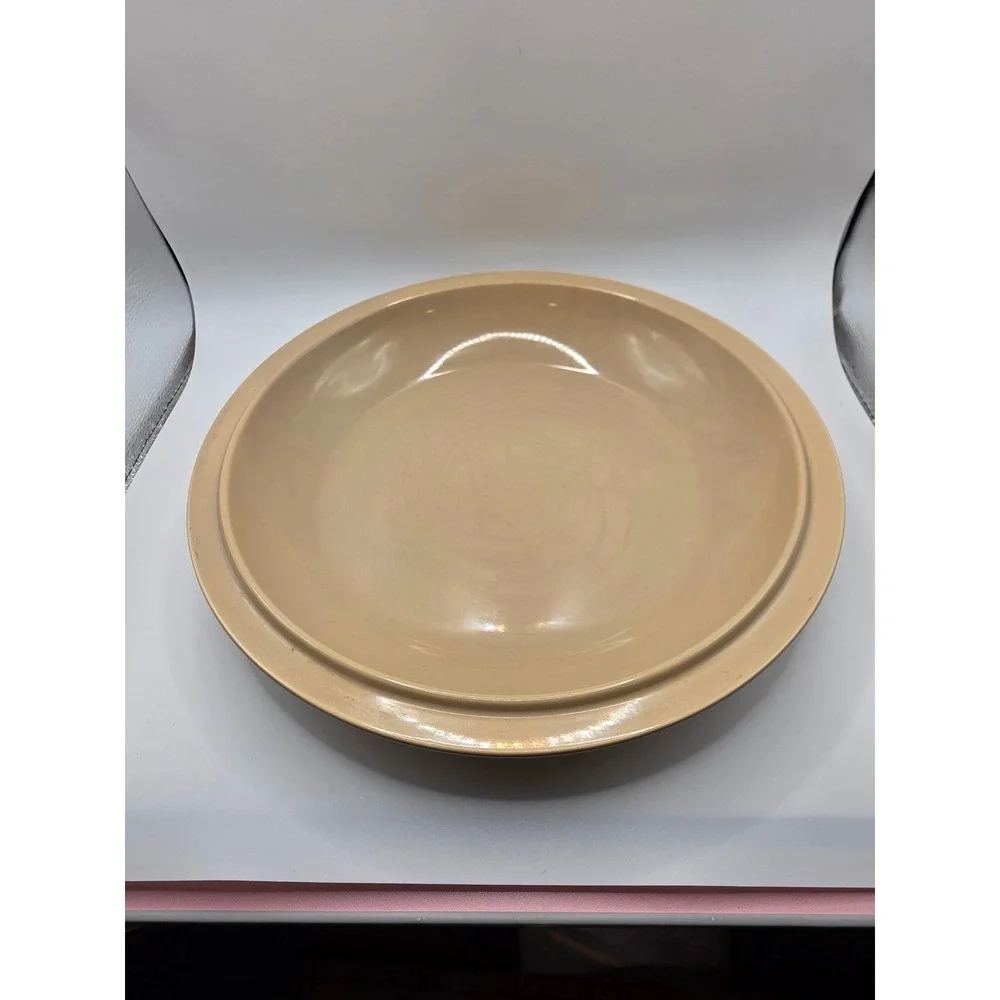 Vtg Martha Stewart Collection Ceramic Pumpkin Pie Dish with Lid Orange Fall