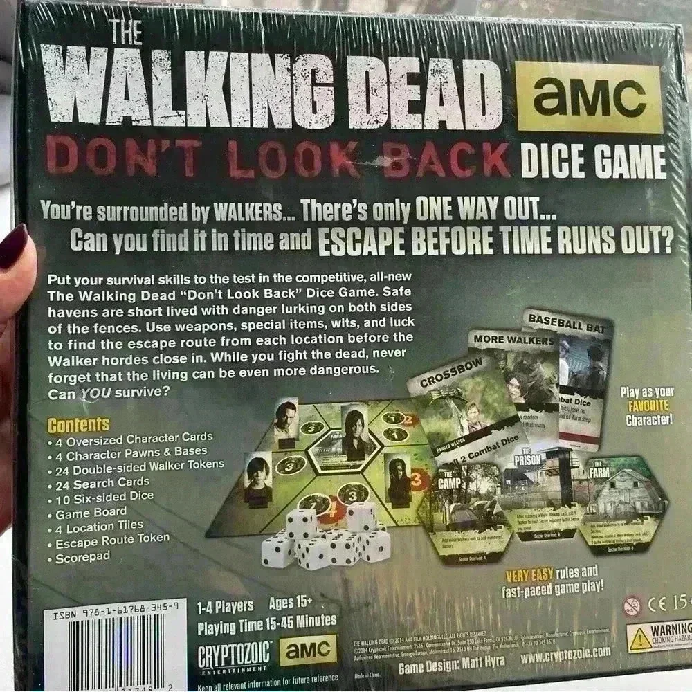 The Walking Dead Dice Game Don't Look Back AMC Cryptozoic Sealed NEW