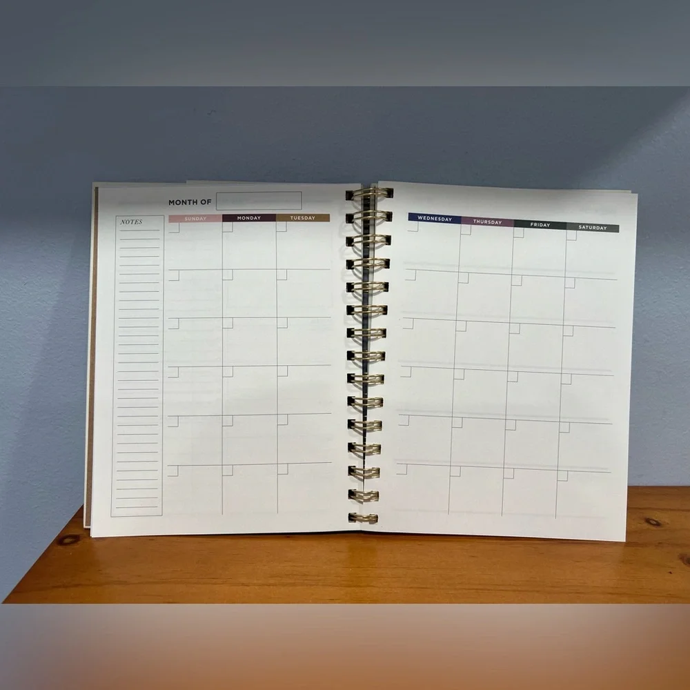 THRESHOLD NEW Undated Calendar Planner Organizer Book Stickers Notes 6.37
