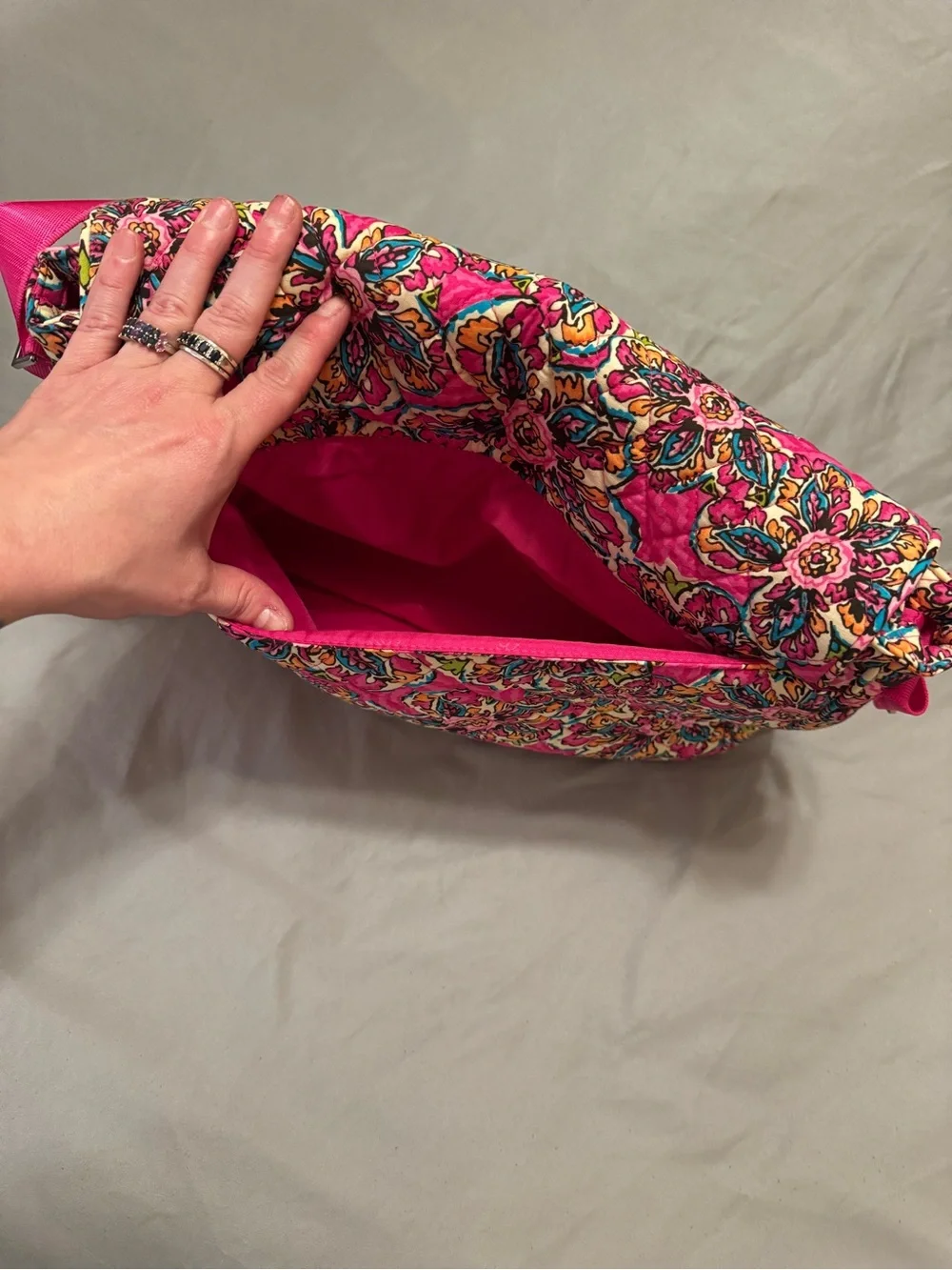 Pink Vera Bradley laptop bag