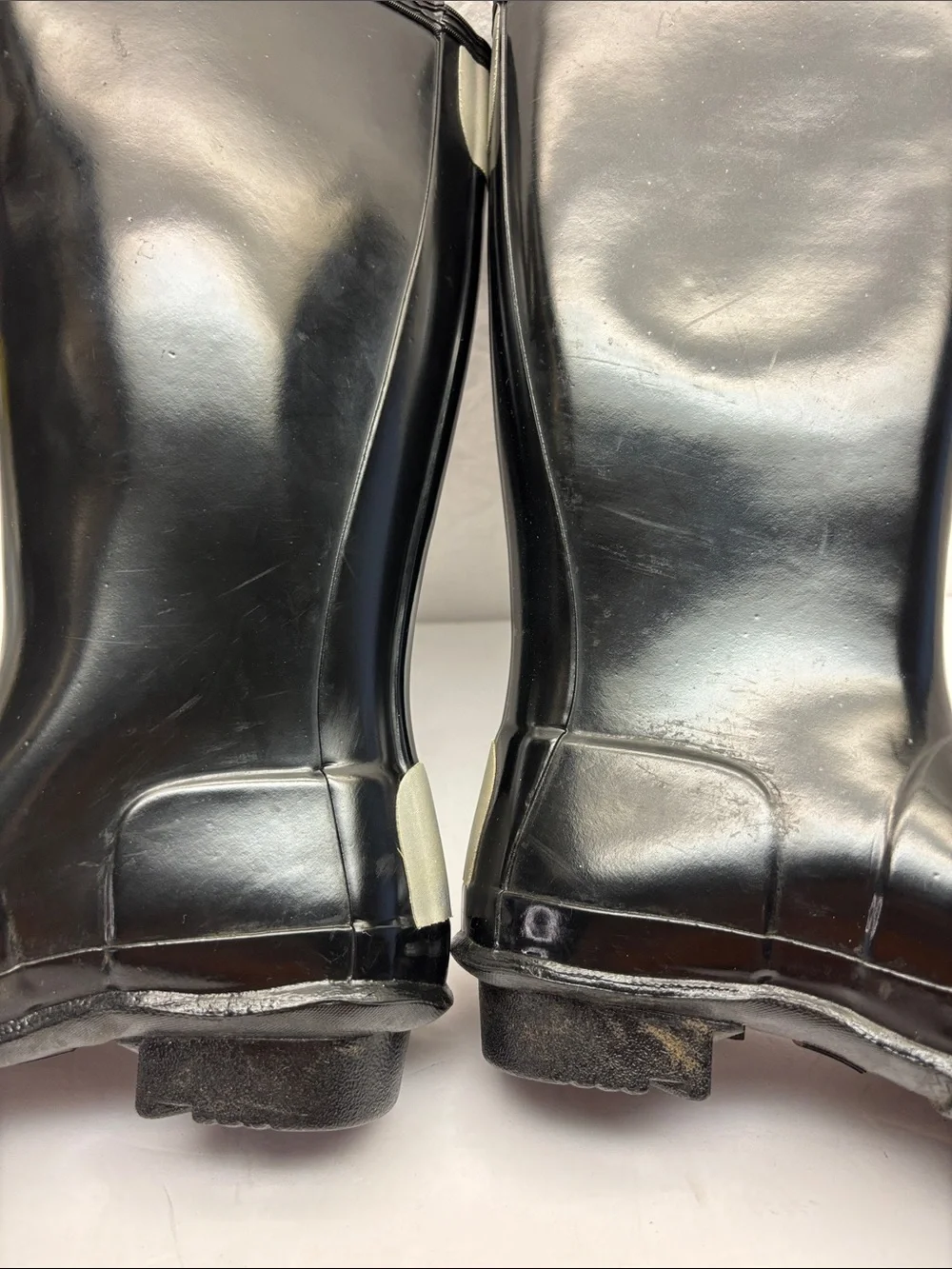 Hunter Black High Shine Knee-High Rain Boots, SZ 3 little girl, box 1 (BA)