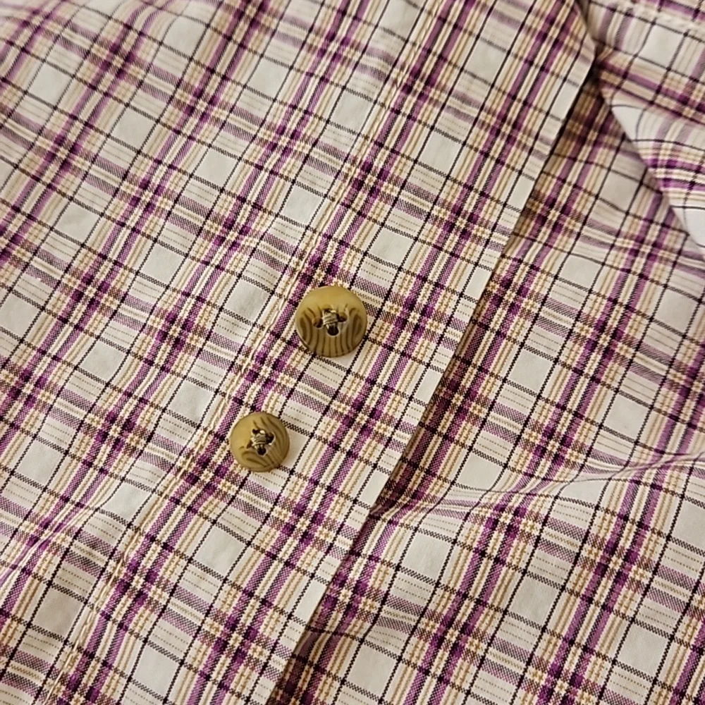 Wrangler Men's George Straight Plaid Western Shirt Size M NWOT