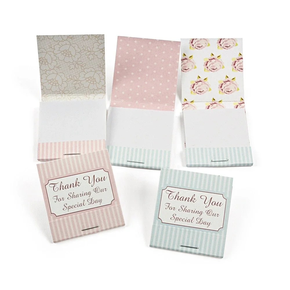 24 Vintage Style Wedding Party Favor Notepads Thank You Special Day