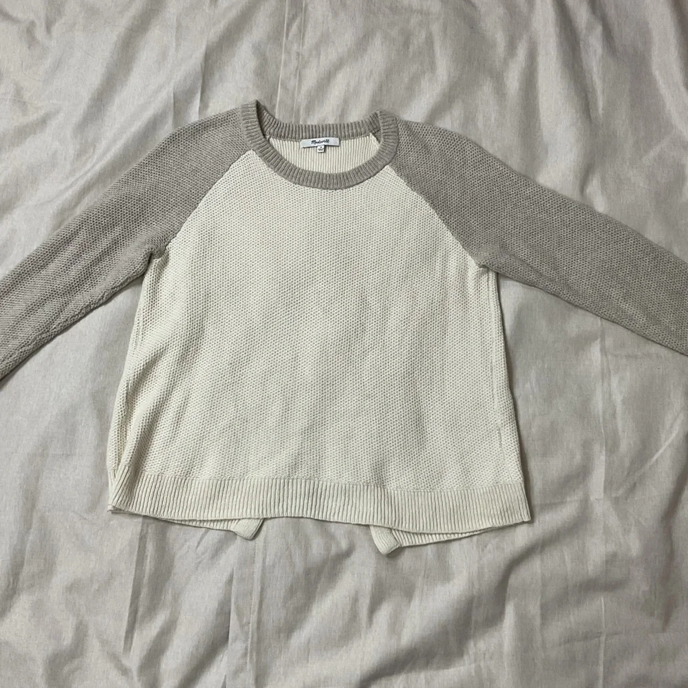 Madewell Province Cross-Back Pullover Sweater in Colorblock