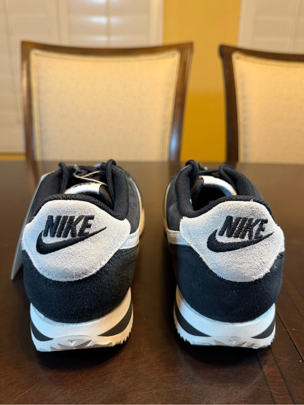 New Nike Cortez Black White Sneaker Shoes Size US 11