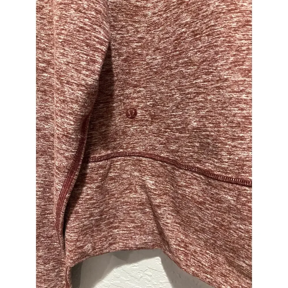 Lululemon Ready to Rulu Fleece Pullover in Heathered Savannah Size 6
