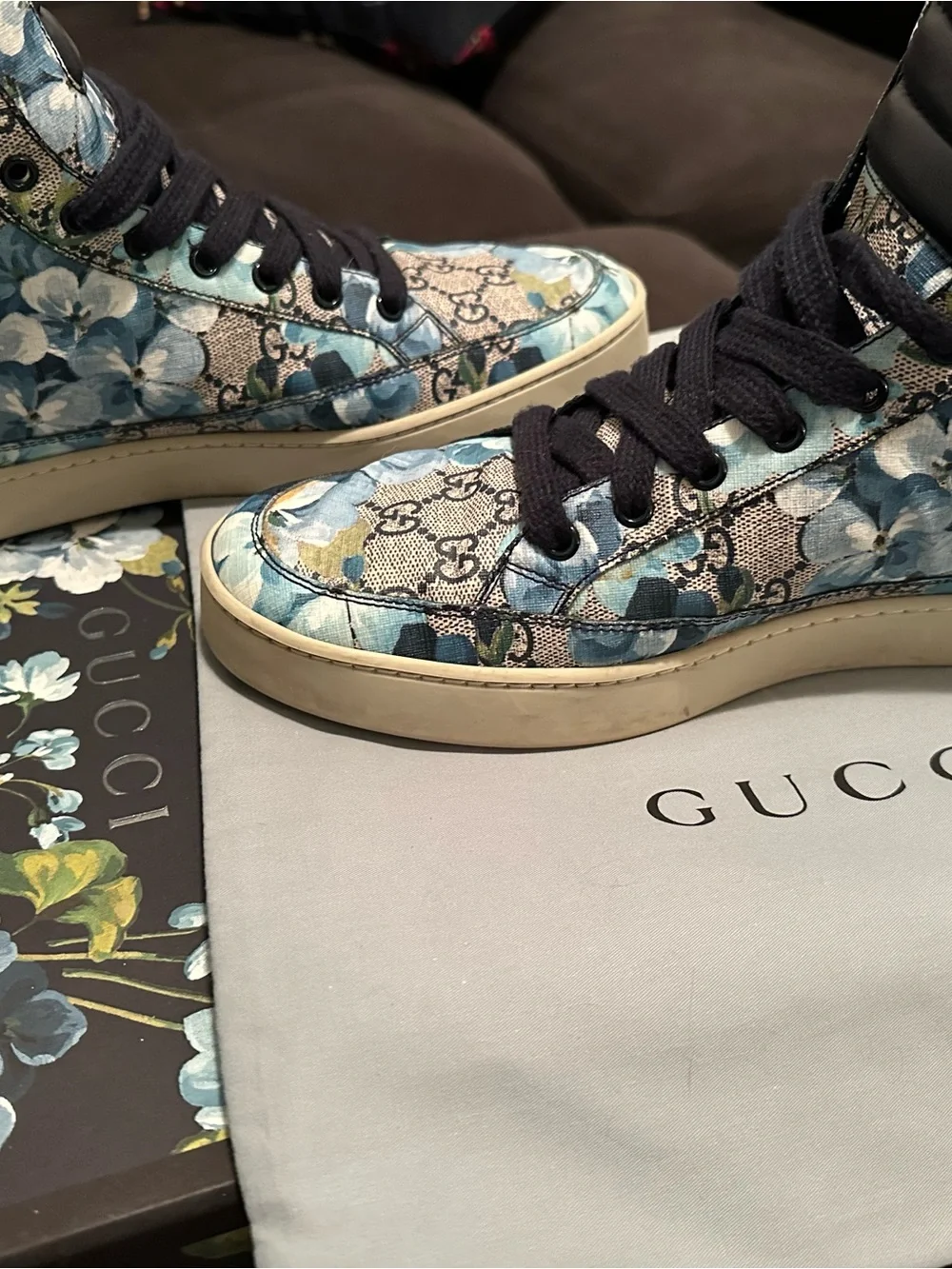 Gucci Blooms Blue High Tops - Gucci 10 (US 11)