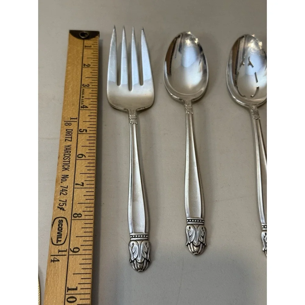 Vintage Danish Princess Silverplate 5-Piece Serving Set - Pristine Condition