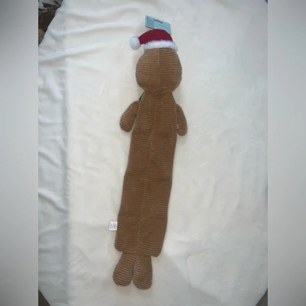 Paw Yeah Christmas‎ Gingerbread Man Dog Toy Plush Squeaker NWT