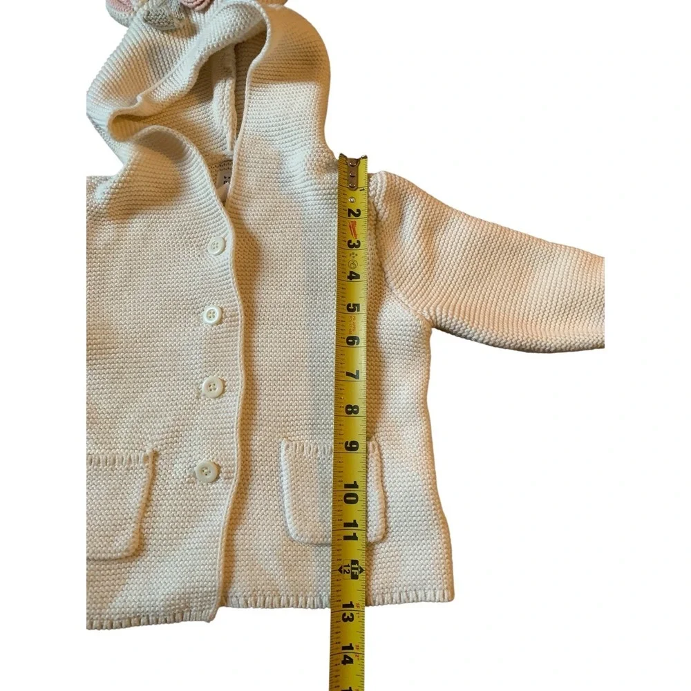 Baby‎ Gap Unicorn Knit Cardigan Sweater Ivory Frost 18-24 Months Girls