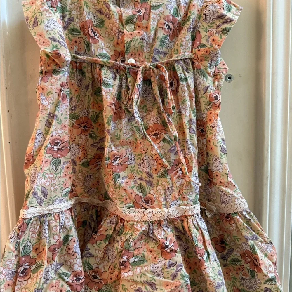 Vintage Polly Flinders Hand Smocked Dress