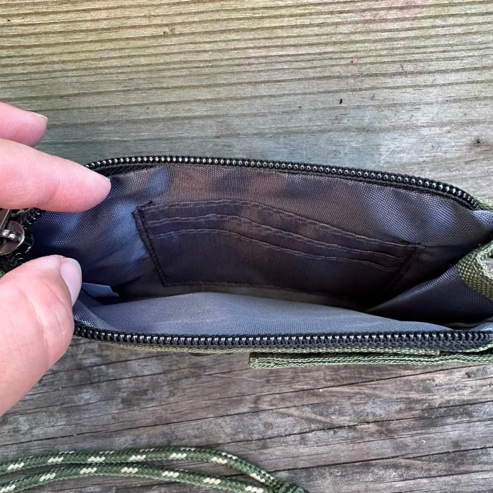 Japan Kennel Club Shiba‎ Inu Olive Green Crossbody Bag Wallet Phone Holder Pouch