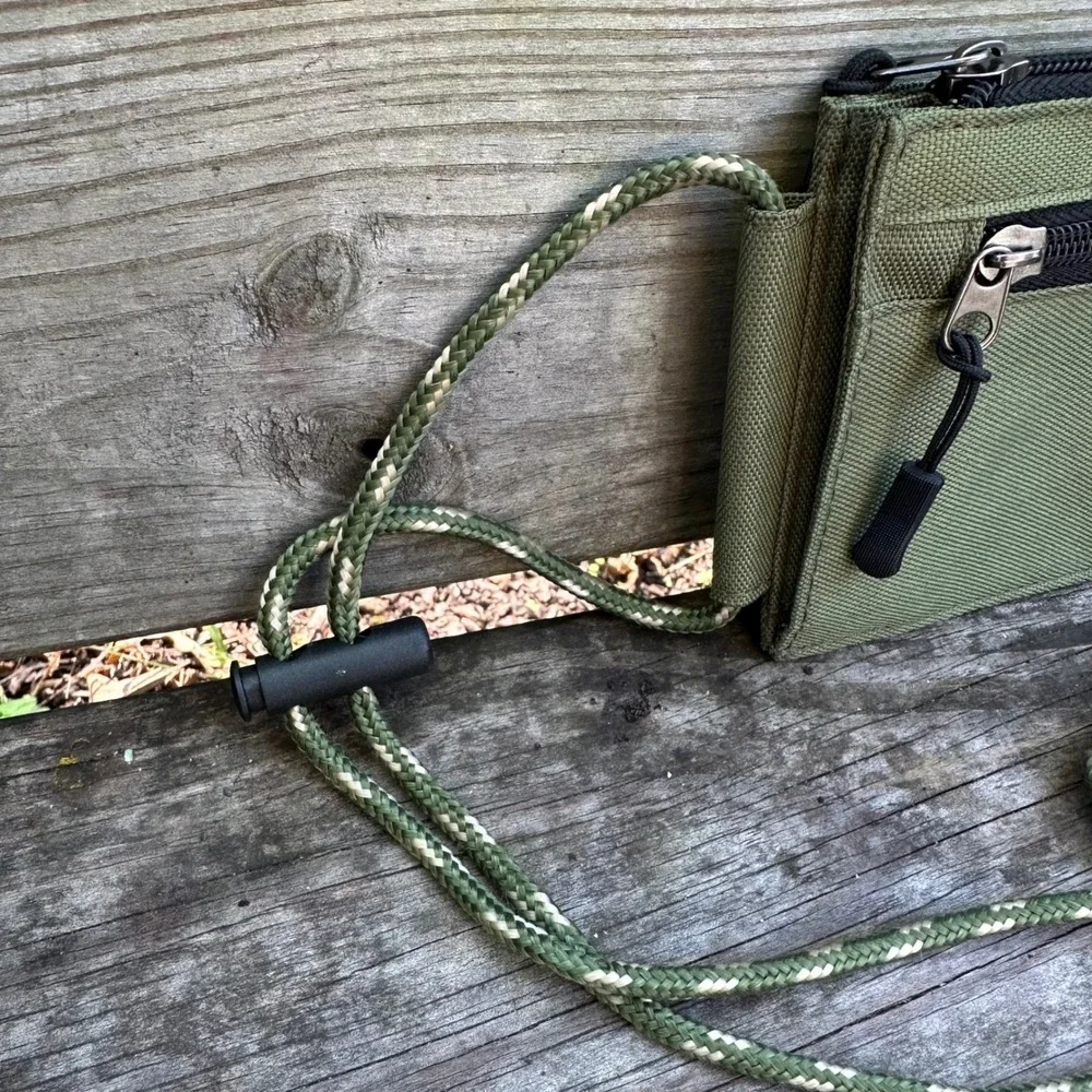 Japan Kennel Club Shiba‎ Inu Olive Green Crossbody Bag Wallet Phone Holder Pouch