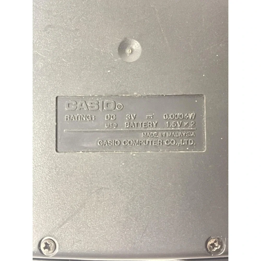 Vintage Casio Fx-250HC Fraction Scientific Calculator With Cover Works!