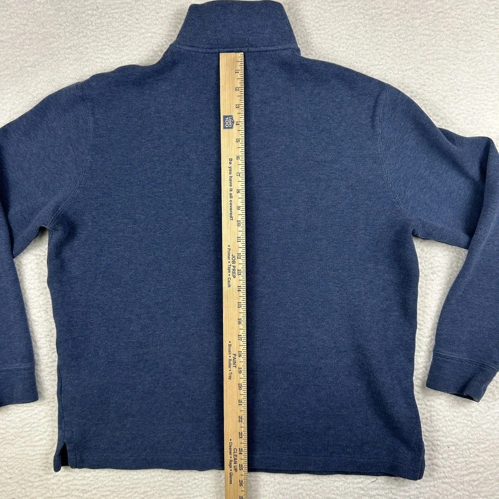 Polo Ralph Lauren Sweater Mens Big Large‎ 1/4 Zip Pullover Blue Logo Casual