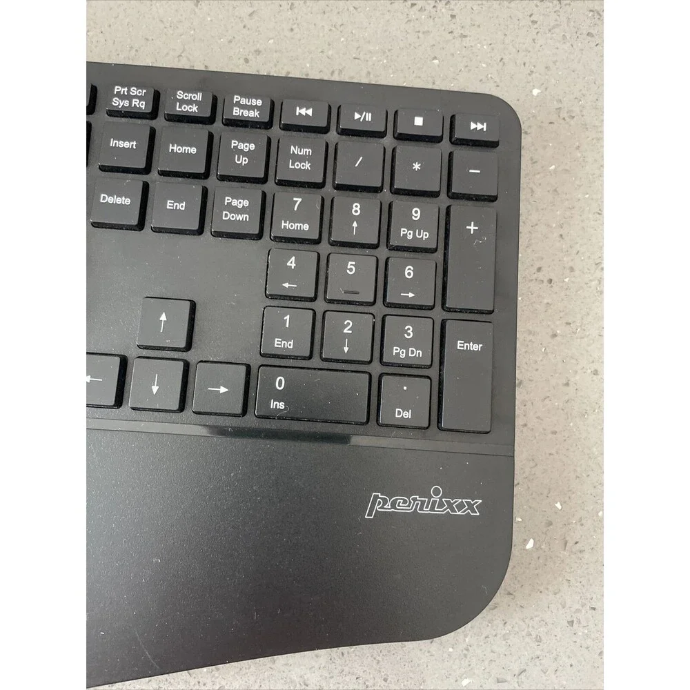 Perixx PERIDUO-505 Wired USB Ergonomic Split Keyboard ONLY Tested Working