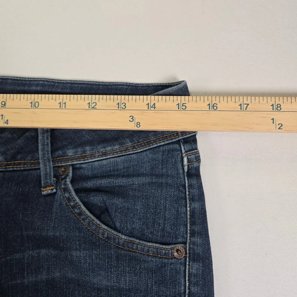 Hudson Y2K Bootcut Low Rise Jeans Medium Wash Denim Womens Siz 29 Button Pockets