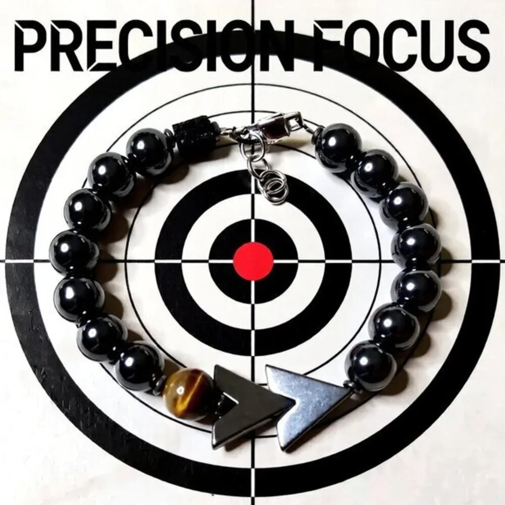 Handsome! Men's Protection Bracelet: Hematite, Tigereye, Raw Black Tourmaline 8