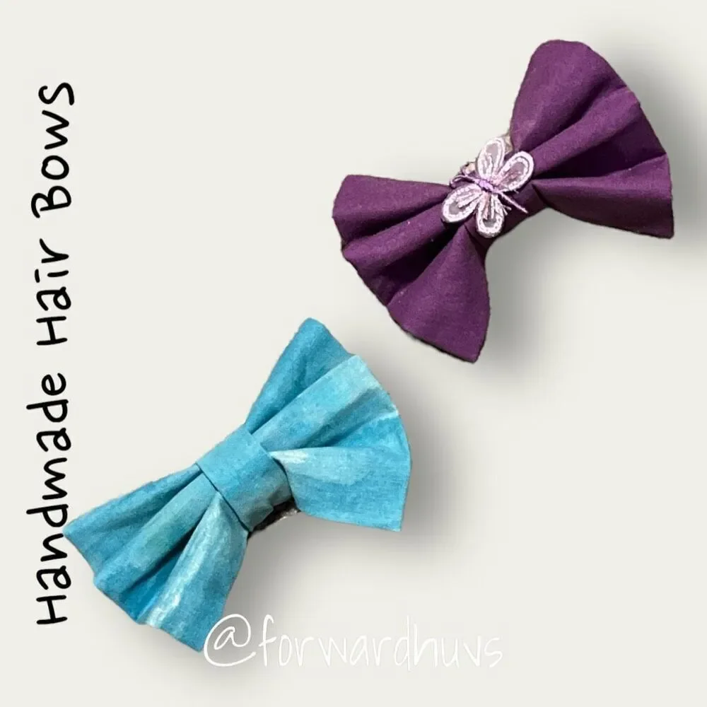 Handcrafted Kids Hair Bows / Barrette