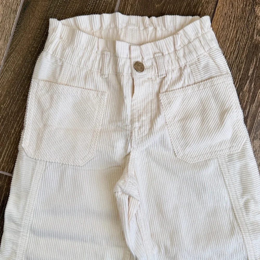 Gap Kids Girls’ Ivory Corduroy Horseshoe Pants—5