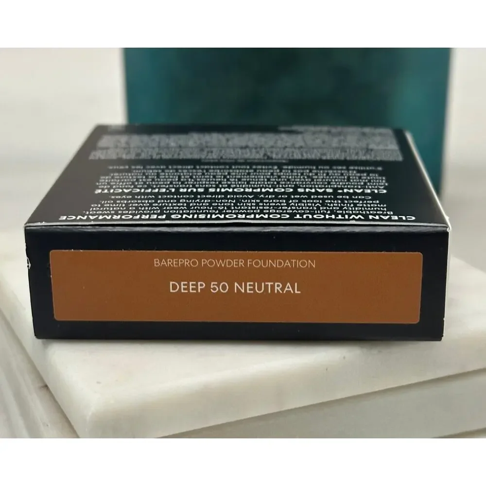 BareMinerals BAREPRO Powder Foundation Deep 50 Neutral 16HR Matte Makeup NIB HTF