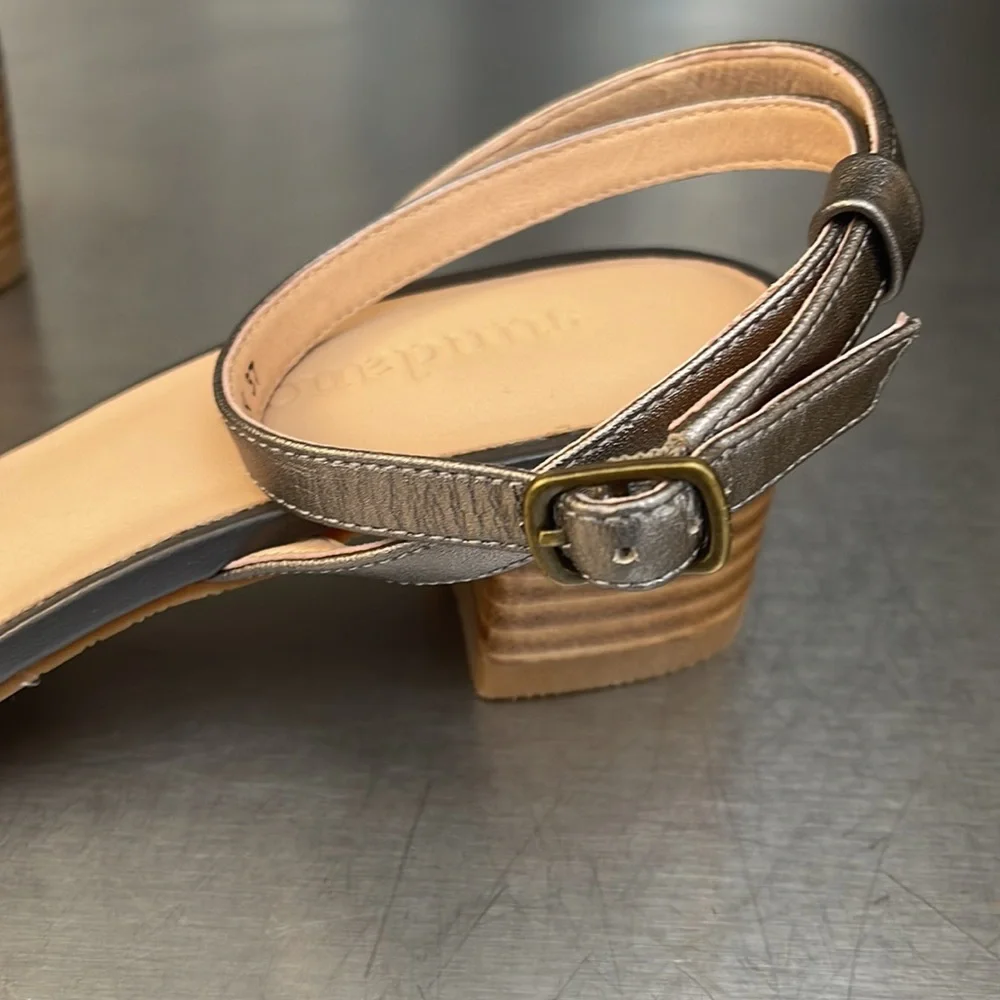 New in box, Moonlight woven leather sandals from Sundance.