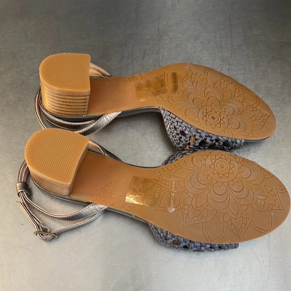 New in box, Moonlight woven leather sandals from Sundance.