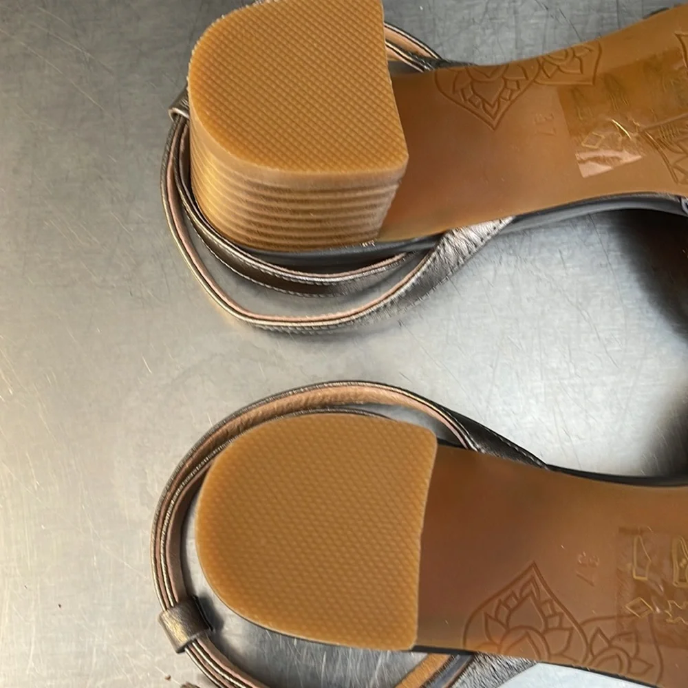New in box, Moonlight woven leather sandals from Sundance.